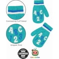 thumbnail image 5 of CoComelon Toddler Winter Hat and Mitten, Kids Beanie with Sherpa Lining Set, JJ, TomTom & Yoyo, for Ages 2-4, 5 of 7