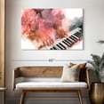 thumbnail image 3 of Elephant Stock Woman Playing Piano Wall Art - Horizontal Canvas Wall Art - Living Room Wall Decor - Music Canvas - Pink And Gray Decor - 48" x 32", 3 of 8