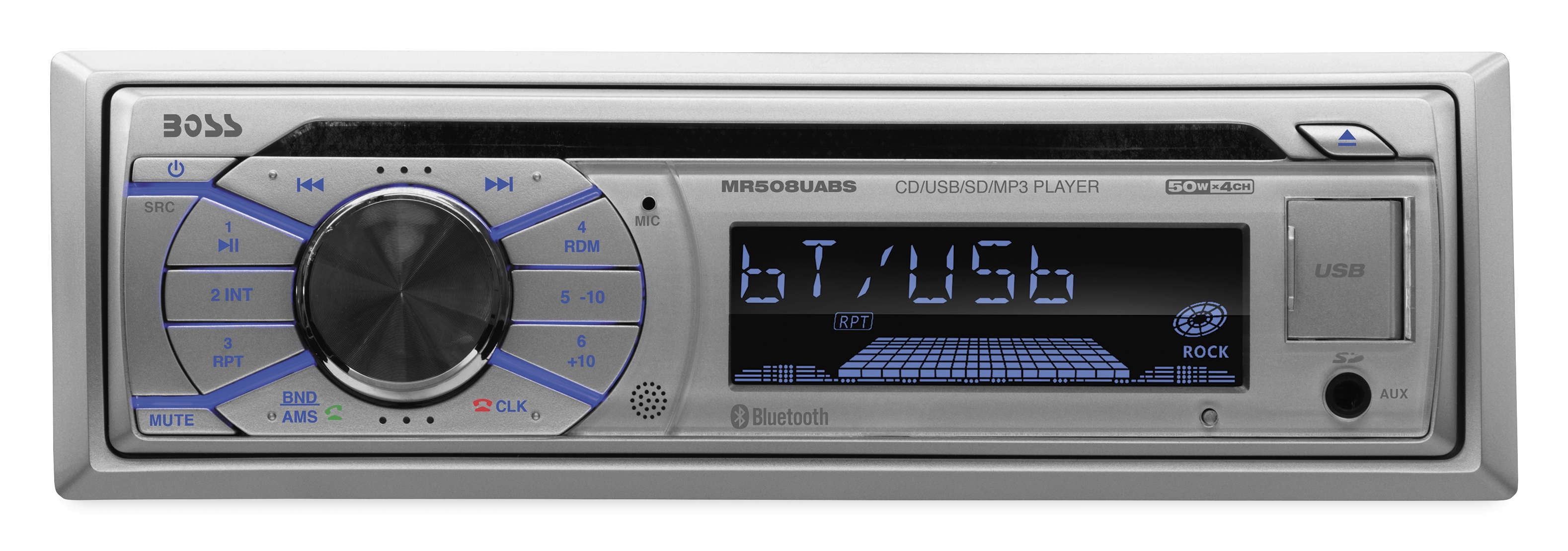 Boss Audio MR508UABS Single-Din CD Player - Silver