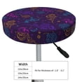 thumbnail image 4 of Bingfone Colorful Snake Padded Round Bar Stool Cover Cushion with Elastic Fabric Round Chair Seat - Colorful Snake, 4 of 7