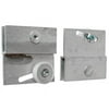 Frameless Sliding Shower Door Top Bracket, 3/4 in., Flat Plastic Wheel, Steel Ball Bearings (2 pack)