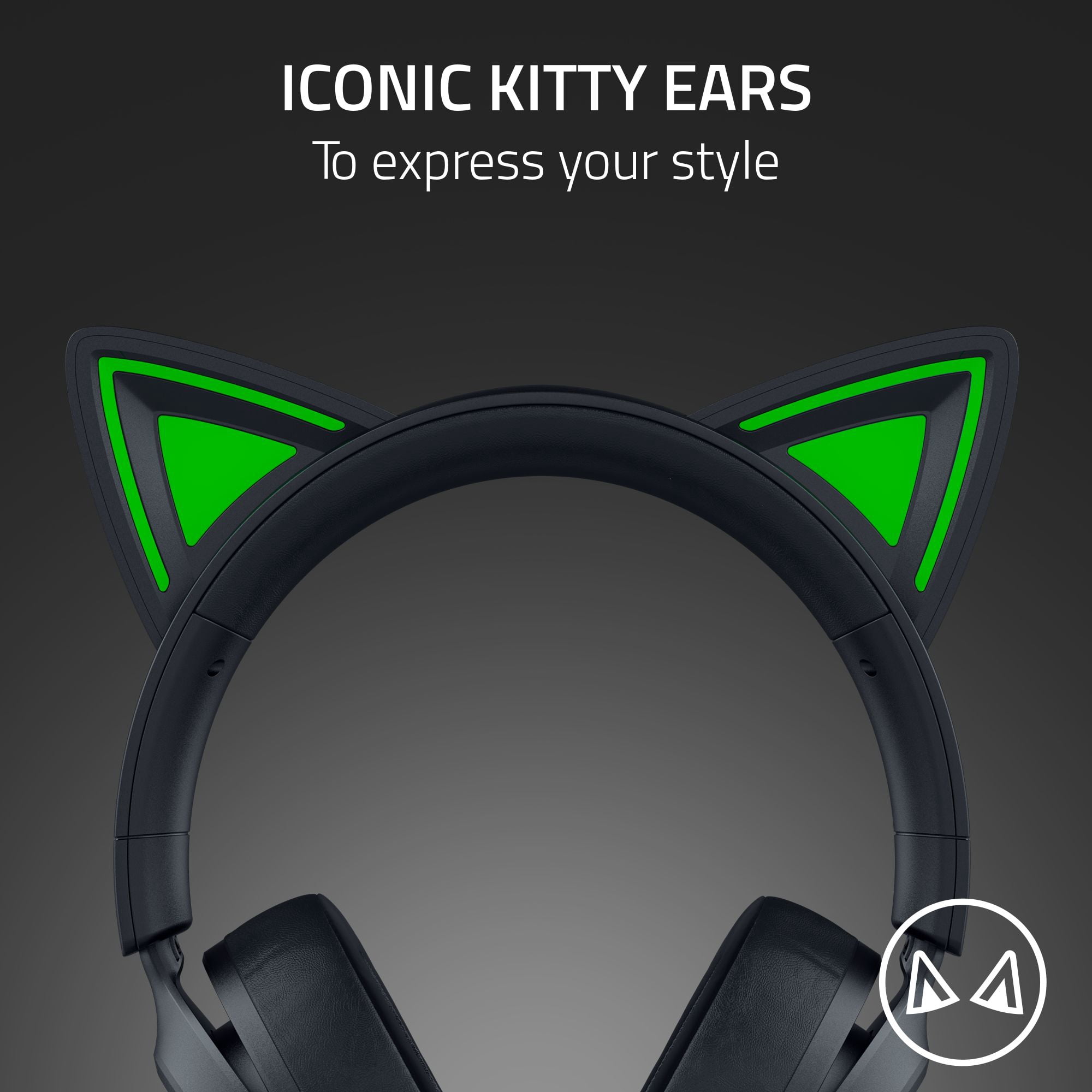 Razer Kraken Kitty V3 X Wired Kitty Headset for Gaming, 3.5mm, Black