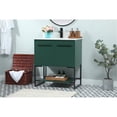 thumbnail image 2 of Elegant Decor Sloane 30" MDF Single Bathroom Vanity with Backsplash in Green, 2 of 8