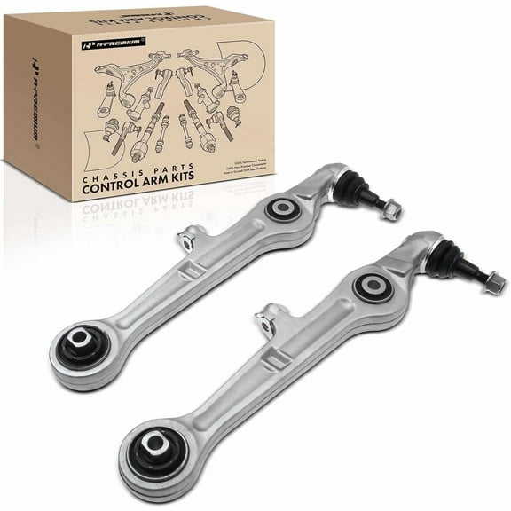 A-Premium Pair Front Lower Forward Control Arm and Ball Joint Assembly Compatible with Audi A4/A4 Quattro 2002-2010 RS4 2007-2008 S4 2004-2009 2-PC Set