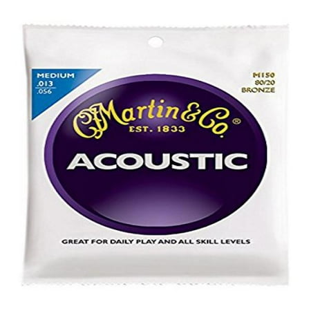 Martini Guitar - Martin M150 80/20 Bronze Round Wound Medium Acoustic Guitar Strings