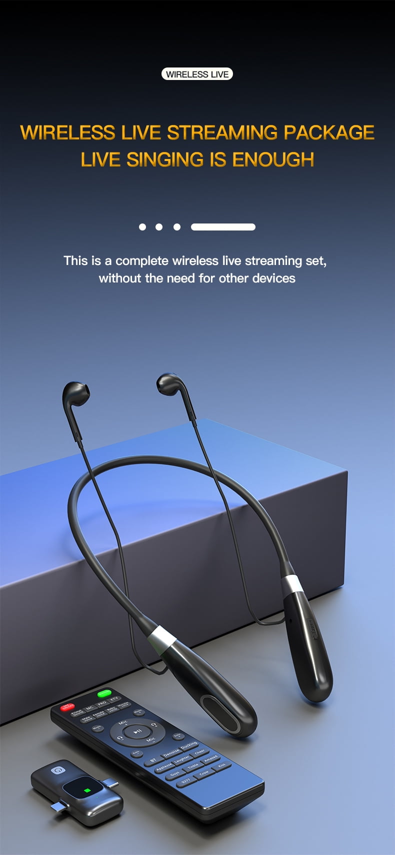 E8 Wireless Sound Card Live Streaming Earphones Broadcasting Audio Editing headphones