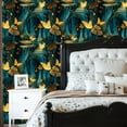 thumbnail image 6 of Boho Peel and Stick Wallpaper Enchanting Forest Fireflies Butterflies Glowing Mushrooms Wall Mural 23.6in x 9.8ft Self Adhesive Removable Wall Paper Renter Friendly Wallpaper for Nursery Bedroom, 6 of 8