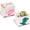 Dinosaur & Pink Elephant, variant on 2 Pcs Foldable Animal Toy Storage Box/Bin/Cube, Collapsible Storage Organizer Chest Basket Container for Boys and Girls(13 x 13 x 13 Inch, Dinosaur & Pink Elephant)