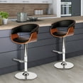 thumbnail image 4 of Armen Living Indoor Panama 30" Bar Height Bar Stool in Charcoal Fabric and Black Finish, 4 of 5