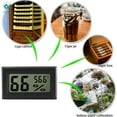 thumbnail image 7 of Deago 4-Pack Mini LCD Digital Electronic Temperature Humidity Meters Gauge Indoor Thermometer Hygrometer Fahrenheit (℉) for Humidors, Greenhouse, Garden, Cellar (Black), 7 of 7
