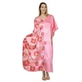 thumbnail image 2 of Up2date Fashion's Women's Caftan / Kaftan / Muumuu / Mumu, Pink Spheroid Floral Print, 2 of 2