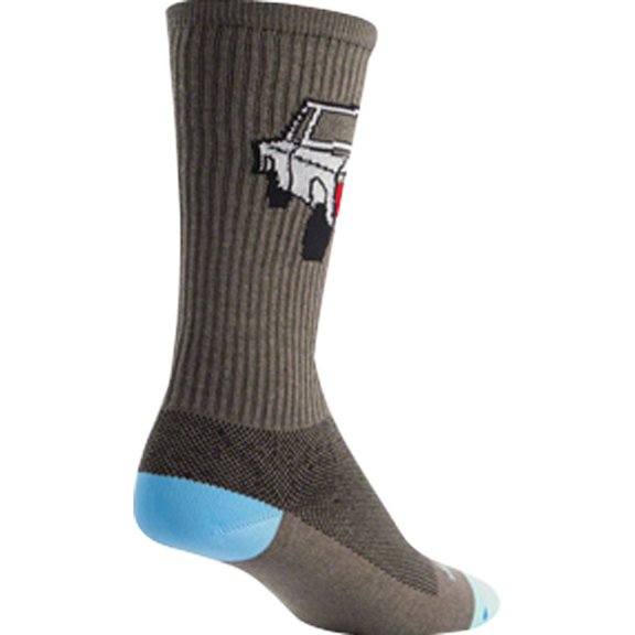 SockGuy Trucker Sock: Gray LG/XL