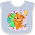 thumbnail image 3 of Inktastic 1st Birthday Teddy Bear Boys or Girls Baby Bib, 3 of 4