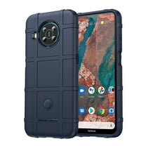 TJS Phone Case for Nokia X100 5G, Heavy Duty Rugged Shield Impact Resistant Protective Cover (Blue)