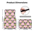 thumbnail image 5 of Zufioo Panda Avocado Print Car Floor Mats Four-piece Set, Car Interior Accessories - Corrosion-resistant, Non-Slip, Suitable for Cars, Trucks, Vans, 5 of 7