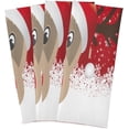 thumbnail image 2 of Soft Absorbent Reusable Kitchen Towels, Set of 1|28x18 in, Reindeer Red Riding Hood Snowflake Dining Kitchen Living Room Tea Towels Dish Towels Decorative Towels, 2 of 7