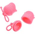 thumbnail image 1 of piezas de colador de infusión de té con forma de rosa, infusor de té de silicona para té, té de flores, té suelto, 1 of 6
