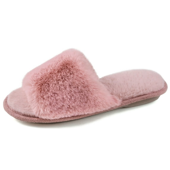 Slack Footwear Women's Ada Faux Fur Slide Slipper