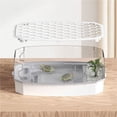 thumbnail image 3 of Turtle feeding tank with sun drying table and cover for household use, 3 of 5