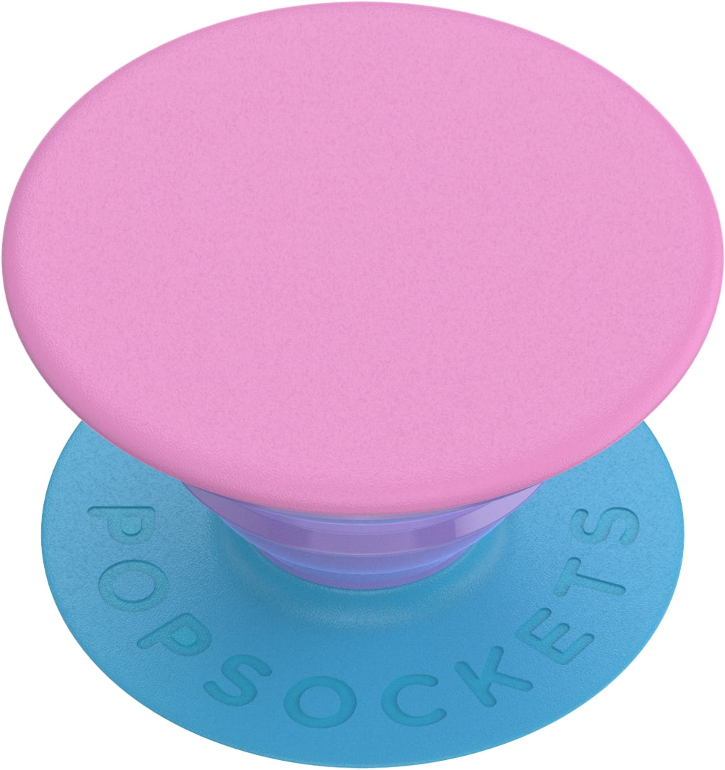 Popsockets Grip with Swappable Top for Cell Phones, PopGrip Pastel Brights Color Block Pink