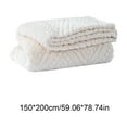 thumbnail image 3 of VOAVEKE Cold Blankets For Sleeping,Solid Color Blankets For Bed,Taffeta Blanket Reversible Thickened Blanket Office Napping Blanket Solid Color Gift Blanket Summer Bed Covering Blanket, 3 of 5