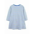 thumbnail image 2 of Emy Dola Little Girl Long Sleeve Stripes Dress Toddler Kids Applique Christmas Easter Cotton Tunic Playwear Basic Shirt Party Dresses, 2 of 7