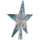 thumbnail image 5 of Adorno navideño colgante de estrella brillante con forma de árbol de Navidad hueco (azul plateado), 5 of 7