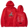 thumbnail image 1 of Sudadera con capucha de Bad Bunny para hombre y mujer, suéter informal de los 90, con diseño de los personajes de la película Nadie saber Lo Que Va Pasar Manana, 1 of 1