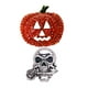 thumbnail image 1 of 2x Broche Pin Calabaza + Cráneo, 1 of 9
