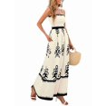 thumbnail image 2 of Vestido de Tirantes Finos con Estampado Floral y Bolsillos, Color Albaricoque S, 2 of 7