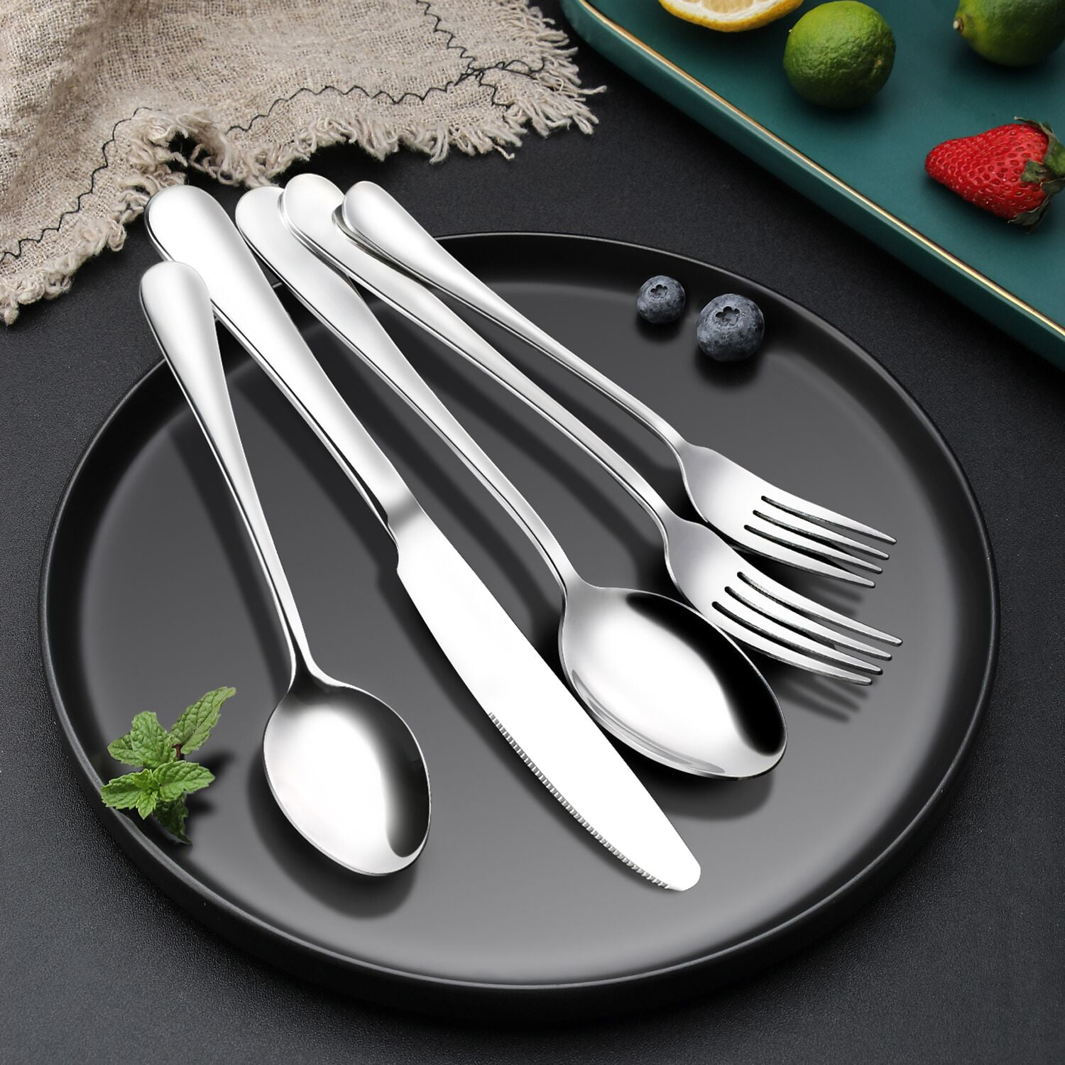 Buy OGORI 20 Pieces Silverware Sets, Stainless Steel Flatware Cutlery