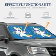 thumbnail image 3 of Kdxio Cool Unicorn Star Golden Print 2-Piece Sun Shade Front Windshield - Foldable Car Front Window Sunshades For Most Sedans Suv Truck, 3 of 6