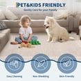 thumbnail image 2 of Garvee 10'x13' Scalloped Area Rug Modern Lace Edge Carpet, Washable Solid Rug Non-Slip Low Pile Indoor Mats for Living Room Bedroom Home Decor, Beige, 2 of 10