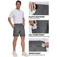 thumbnail image 4 of Mens Golf Hybrid Shorts 7 Inch Dress Stretch Hiking Flat Front Quick Dry Lightweight Board Casual Shorts with Pockets, 4 of 5
