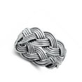thumbnail image 4 of Braided Ring .925 Solid Sterling Silver Band Celtic Jewelry Female Male Unisex Size 8, 4 of 4