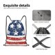 thumbnail image 4 of Fotbe USA Colors Stripes1 Bolsa Mochila con Cordón Estampada, Bolsa de Gimnasio Deportiva, Bolsa Cinch, Bolsa con Cordón para Hombres y Mujeres-Medium, 4 of 6