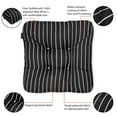 thumbnail image 3 of Classic Accessories Patio Seat Cushion, 2 Pack, Black Ink, Stripe, 19"W, 3 of 8