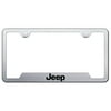Au-TOMOTIVE GOLD Jeep Laser Etched Cut-Out Frame - Brushed