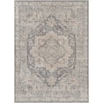 thumbnail image 2 of Well Woven Apollo Tirana Vintage Medallion Light Grey Flat-Weave Easy to Clean 5'3" x 7'3" Area Rug, 2 of 7