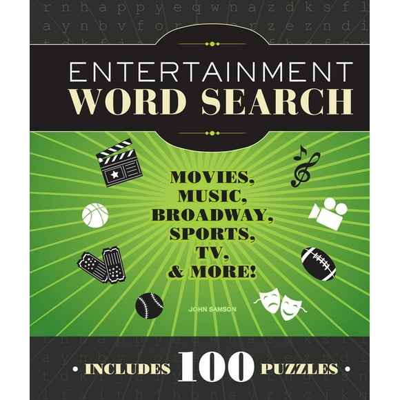 Entertainment Word Search : Movies, Music, Broadway, Sports, TV & More!