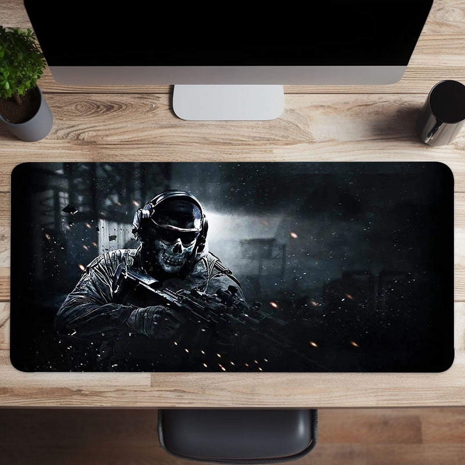 Anime Gaming Large Mouse Pad 89.92 X 39.88 Cm Black Desk Pad For Laptop Desk Mat,Stitched Edge Non-Slip Rubber Base Mousepad For Gamer,Office,Home,Christmas Halloween Thanksgiving Gift