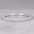 thumbnail image 2 of 0.25 ct Classy Semi Eternity Wedding Band with Real Moissanite Diamonds 925 Sterling Silver With 18k Rose Gold Plating, 2 of 4