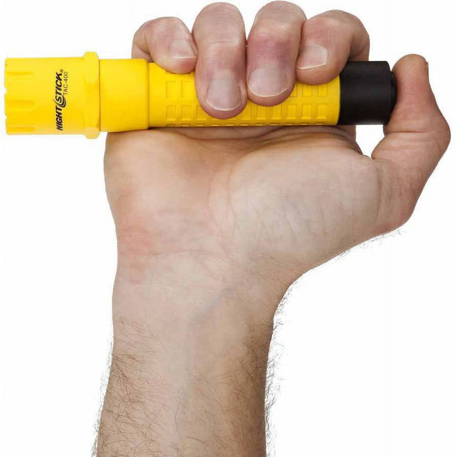 Nightstick TAC-400Y Polymer Tactical Flashlight-Rechargeable, 6.25", Yellow