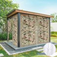 thumbnail image 6 of Outdoor Curtains for Patio Waterproof, Beige Spring Floral Outdoor Privacy Panels Grommet, Elegant Pastoral Flowers Birds Watercolor Blackout Outside Curtains for Porch/Cabana 54"x95", 2 Panels, 6 of 8