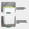 thumbnail image 6 of Kitchen Trash Can, Step-On Garbage Can with Lid, Tall Kitchen & Bathroom Trash Can, Small Office Waste Bin, White - Xuniizn, 6 of 7