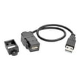 thumbnail image 2 of Tripp Lite 1ft USB 2.0 Hi-Speed All-in-One Keystone/Panel Mount Extension Cable, 2 of 5
