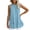 Sky Blue, variant on Spring Tops for Women Tops Fashion Women Summer Sleeveless Fold Solid Color Pullover Casual Blouse Tops Womens Clothes under $8