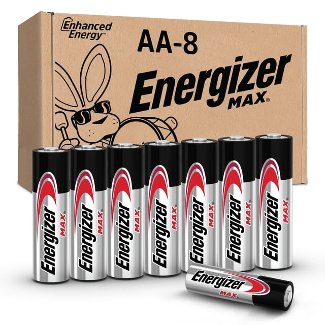Pilas Energizer MAX AA alcalinas, paquete de 8