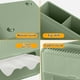 thumbnail image 4 of Organizador De Escritorio Con Tapa Abatible, De Plástico, En Blanco, Verde Y Beige, Ideal Para Oficina Y Hogar.,Vsgery, 4 of 6