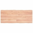thumbnail image 1 of vidaXL Table Top Light Brown 120x50x(2-6)cm Treated Solid Wood Live Edge, 1 of 7